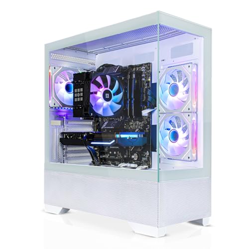 SYSTEMTREFF High-End Gaming PC AMD Ryzen 5 9600 6x5.2GHz | Nvidia RTX 5060 TI 8GB DX12 | 1TB M.2 NVMe | 32GB DDR5 RAM | WLAN Desktop Computer Rechner für Gamer, Zocker & Streamer von SYSTEMTREFF