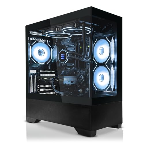 SYSTEMTREFF High-End Gaming PC AMD Ryzen 7 7700X 8x5.4GHz | AMD Radeon RX 9070 16GB DX12 | 1TB M.2 NVMe | 32GB DDR5 RAM | Windows 11 | WLAN Desktop Computer Rechner für Gamer, Zocker & Streamer von SYSTEMTREFF