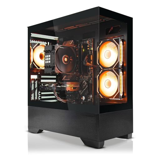 SYSTEMTREFF High-End Gaming PC AMD Ryzen 7 9700X 8x5.5GHz | Nvidia RTX 5070 TI 16GB DX12 | 1TB M.2 NVMe | 32GB DDR5 RAM | WLAN Desktop Computer Rechner für Gamer, Zocker & Streamer von SYSTEMTREFF