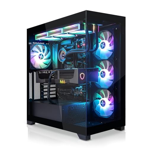 SYSTEMTREFF High-End Gaming PC AMD Ryzen 7 9700X 8x5.5GHz | Nvidia RTX 5090 32GB GDDR7 mit DLSS 4 | 1TB M.2 NVMe | 32GB DDR5 RAM | Windows 11 | Desktop Computer Rechner für Gamer, Zocker & Streamer von SYSTEMTREFF