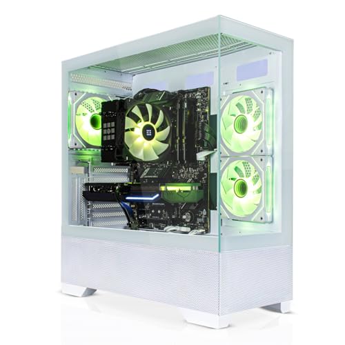 SYSTEMTREFF High-End Gaming PC weiß AMD Ryzen 5 9600X 6x5.4GHz | Nvidia RTX 5070 12GB DX12 | 1TB M.2 NVMe | 32GB DDR5 RAM | WLAN Desktop Computer Rechner für Gamer, Zocker & Streamer SYSTEMTREFF High-End Gaming PC weiß AMD Ryzen 5 9600X 6x5.4GHz | Nvidia RTX 5070 12GB DX12 | 1TB M.2 NVMe | 32GB DDR5 RAM | WLAN Desktop Computer Rechner für Gamer, Zocker & Streamer von SYSTEMTREFF