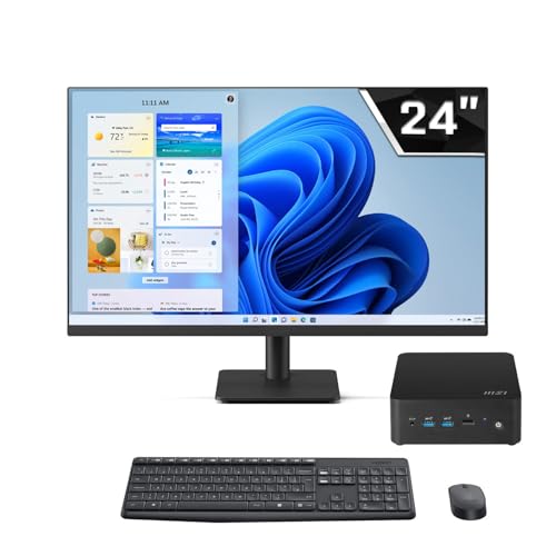 SYSTEMTREFF Intel NUC Komplett PC Intel Core i7-150U 10x5.4GHz | Iris Xe 96 4K HDMI DX12 | 1TB M.2 NVMe | 16GB DDR5 RAM | Windows 11 | WLAN Silent Desktop Computer Rechner für Büro Business Multimedia von SYSTEMTREFF