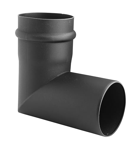 SYSTERM Abgasableitungssystem Ø 80 mm für Kaminen oder Pelletheizgeräten, alle Elemente der Schornsteinanlage an einem Ort (Zwei-Segment-Bogen 90°) von SYSTERM