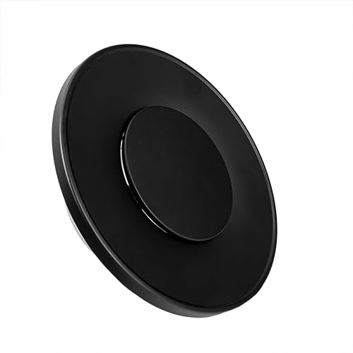 SYSTERM Lüftung Belüftungs-Tellerventil Shwarz Rundes Tellerventil Abluftventil oder Zuluftventil Metall mit Montagering Anemostat Deckenventil Lüftungsventile (150 mm) von SYSTERM