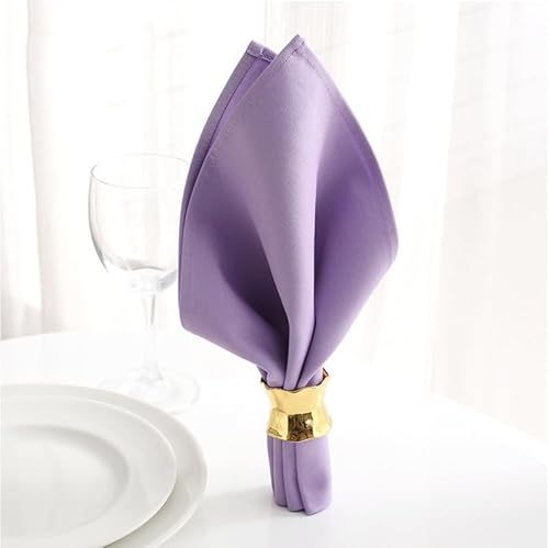 10 Stück Baumwolle Servietten Stoff, 45*45cm Abwaschbare Servietten Tischdekoration Hochzeitsservietten Stoffservietten weich bequem für Küche Esstisch Familienessen Weihnachten Cafe Restaurant -Lila 10 Stück Baumwolle Servietten Stoff, 45*45cm Abwaschbare Servietten Tischdekoration Hochzeitsservietten Stoffservietten weich bequem für Küche Esstisch Familienessen Weihnachten Cafe Restaurant -Lila von SYSUII