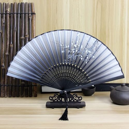 3 Stück Faltbare Fächer Handfächer,Holz Geschnitzten Bambus Chinesischen Stil Handheld Faltfächer Handfächer mit Quaste Handheld Faltfächer Hochzeitsfächer für Herren Frauen Wanddekoration Geschenke von SYSUII