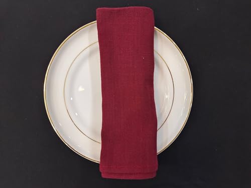4 Stück Stoffservietten Leinenservietten,Weiches bequemes Baumwolle und Leinen Servietten Stoff43CM*43CM Wiederverwendbare Leinen-Servietten für Familienessen Hochzeiten Cocktail Küche -Weinrot 4 Stück Stoffservietten Leinenservietten,Weiches bequemes Baumwolle und Leinen Servietten Stoff43CM*43CM Wiederverwendbare Leinen-Servietten für Familienessen Hochzeiten Cocktail Küche -Weinrot von SYSUII