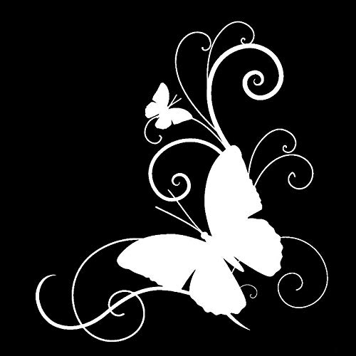 5 Stück Schmetterlinge Autotattoos Selbstklebend Motorhaube Aufkleber Auto Aufkleber Wandtattoos DIY Wandkunst Handwerk Wassdichte PVC Lustige Aufkleber für Motorrad Laptop Fahrrad 15.2cm*16.6cm von SYSUII