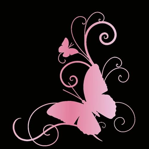 5 Stück Schmetterlinge Autotattoos Selbstklebend Motorhaube Aufkleber Auto Aufkleber Wandtattoos DIY Wandkunst Handwerk Wassdichte PVC Lustige Aufkleber für Motorrad Laptop Fahrrad 15.2cm*16.6cm von SYSUII