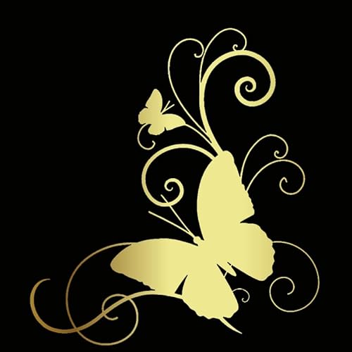 5 Stück Schmetterlinge Autotattoos Selbstklebend Motorhaube Aufkleber Auto Aufkleber Wandtattoos DIY Wandkunst Handwerk Wassdichte PVC Lustige Aufkleber für Motorrad Laptop Fahrrad 15.2cm*16.6cm von SYSUII