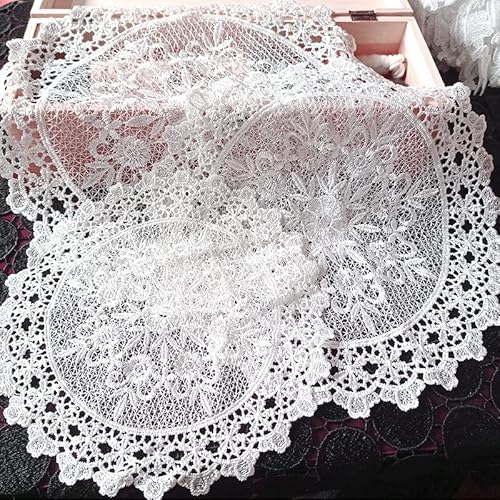 6 Stück weiße Spitze Runde Tischset-handgefertigt gehäkelte Untersetzer Tischläufer Handarbeit Geklöppelt Spitzendeckchen Häkeldeckchen Tischdecke für Tassen,Vasen,Küche,Esszimmer-15cm #9 6 Stück weiße Spitze Runde Tischset-handgefertigt gehäkelte Untersetzer Tischläufer Handarbeit Geklöppelt Spitzendeckchen Häkeldeckchen Tischdecke für Tassen,Vasen,Küche,Esszimmer-15cm #9 von SYSUII