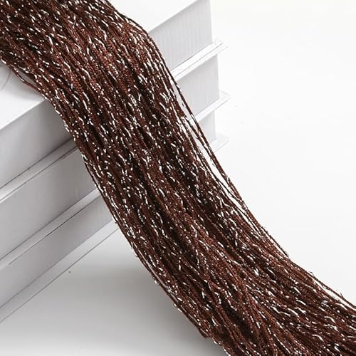 SYSUII 1 Stück Fadenvorhang Vorhang Dekovorhang 300 x 300 cm Türvorhang Hintergrundvorhang Seilvorhang Raumteiler Türvorhang Fadengardine Gardine für Insektenvorhang oder Raumteiler -Kaffee von SYSUII
