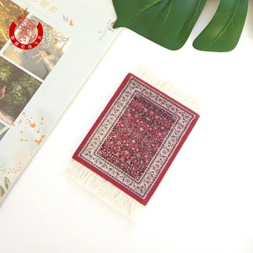 SYSUII 13 * 9CM Teppich Mauspad aus Textilgewebe Persian Teppich Mouse Pad Orientalischer Mini Teppich Mauspad mit Quaste Lustiges Büro Computer Zubehör für den Schreibtisch von SYSUII