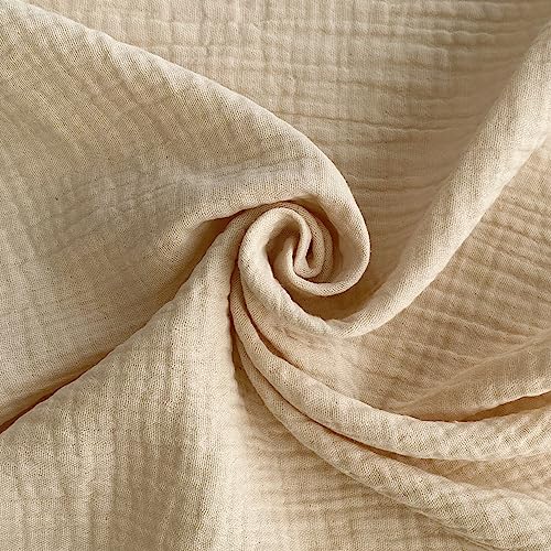 SYSUII 24 Stück Stoffservietten Baumwolle Musselin Servietten Stoff Tischservietten 43x43 cm Abwaschbare Servietten Tischdekoration für Partys Hochzeit Geburtstag Cafe Restaurant Küche-Khaki von SYSUII