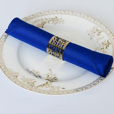 SYSUII Stoffservietten, 8er Pack weiche Stoffservietten Dunkelblau Servietten 48x48cm Serviette Tischdekoration Tischservietten Wiederverwendbare für Hochzeitsszene, Geburtstagsfeier Weihnachten von SYSUII