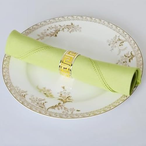 SYSUII Stoffservietten, 8er Pack weiche Stoffservietten Grün Servietten 48x48cm Serviette Tischdekoration Tischservietten Wiederverwendbare für Hochzeitsszene, Geburtstagsfeier Weihnachten von SYSUII