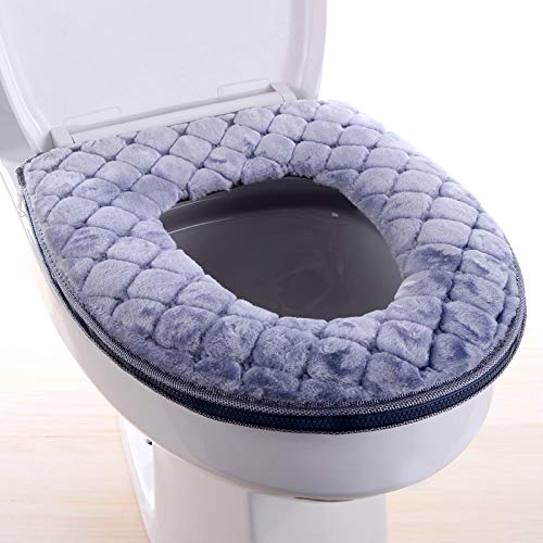 WC-Sitzbezug Plüsch Toilettensitzabdeckung,Waschbar Toilettensitzbezug Toilettensitz Pads WC Sitzkissen Toilettenkissen WC-Sitzwärmer WC-Sitzbezüge weich Dicker für Die Meisten O-U-Toiletten -Grau WC-Sitzbezug Plüsch Toilettensitzabdeckung,Waschbar Toilettensitzbezug Toilettensitz Pads WC Sitzkissen Toilettenkissen WC-Sitzwärmer WC-Sitzbezüge weich Dicker für Die Meisten O-U-Toiletten -Grau von SYSUII