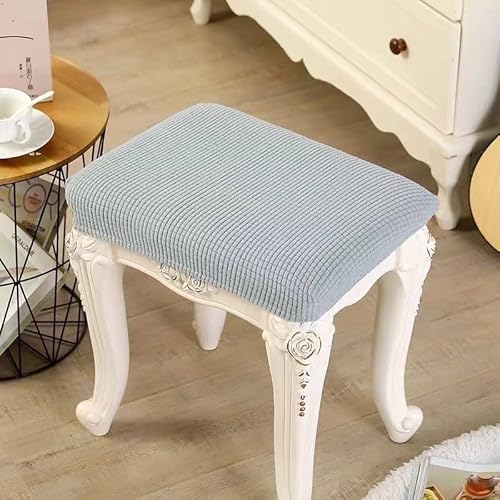 Stretch Stuhlbezug Hocker Abdeckung Sitzkissen Schutzhocker Weicher Bezug Kurzer Stuhl Sitzbezug Stretch Schonbezug Für Home Office Bar Restaurant Bürostuhl (Color : B, Size : 30 * 30CM) von SYT-MD