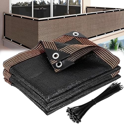 SYXLS Gartensichtschutznetz, 2m x 5m, Sichtschutz Zaun Hdpe Schattiernetz, Schattierungsnetz Mit Löcher Und 20 Kabel, Geeignet Für Balkone, Gärten Und Baustellen, Nicht Leicht Korrodiert SYXLS Gartensichtschutznetz, 2m x 5m, Sichtschutz Zaun Hdpe Schattiernetz, Schattierungsnetz Mit Löcher Und 20 Kabel, Geeignet Für Balkone, Gärten Und Baustellen, Nicht Leicht Korrodiert von SYXLS