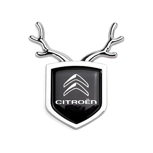 Auto Emblem für Citroen C5 Aircross, Logo Badge Aufkleber Sticker mit Emblem für Außendekoration 3D Metall Buchstaben Aufkleber mit Logo Auto Styling Zubehör,Silver Auto Emblem für Citroen C5 Aircross, Logo Badge Aufkleber Sticker mit Emblem für Außendekoration 3D Metall Buchstaben Aufkleber mit Logo Auto Styling Zubehör,Silver von SYXWJL
