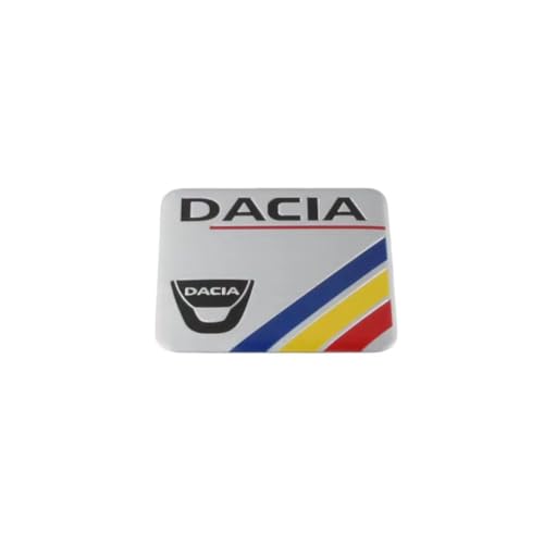 Auto Emblem für Dacia Dokker 2017-2021, Logo Badge Aufkleber Sticker mit Emblem für Außendekoration 3D Metall Buchstaben Aufkleber mit Logo Auto Styling Zubehör,6cm*5.5cm von SYXWJL