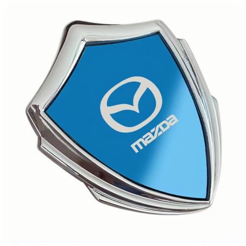 Auto Emblem für Mazda MPV 2006-2016, Logo Badge Aufkleber Sticker mit Emblem für Außendekoration 3D Metall Buchstaben Aufkleber mit Logo Auto Styling Zubehör,Silver-Blue Auto Emblem für Mazda MPV 2006-2016, Logo Badge Aufkleber Sticker mit Emblem für Außendekoration 3D Metall Buchstaben Aufkleber mit Logo Auto Styling Zubehör,Silver-Blue von SYXWJL