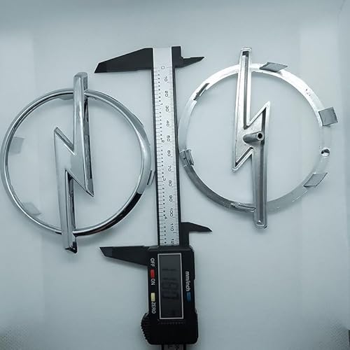 SYXWJL Auto Emblem für Opel Tigra 2004-2009, Frontgrill Front Motorhaube Kofferraum Logo Badge Aufkleber Sticker 3D ABS Buchstaben Aufkleber mit Logo Auto Styling Zubehör,11.8cm Seven Legged von SYXWJL