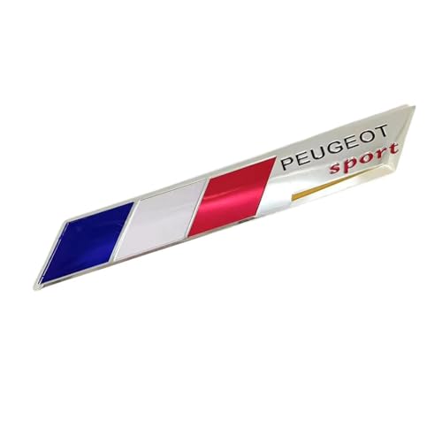 Auto Emblem für Peugeot 208, Logo Badge Aufkleber Sticker mit Emblem für Außendekoration 3D Metall Buchstaben Aufkleber mit Logo Auto Styling Zubehör,F von SYXWJL