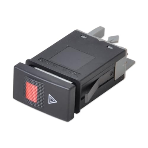[Autoteile] Schwarzer Ersatz-Warnblinklichtschalter for den Notfall, passend for Audi A4 B5 1996 1997 1998 1999 2000 2001 2002 8D0941509 DE von SYYYGDM