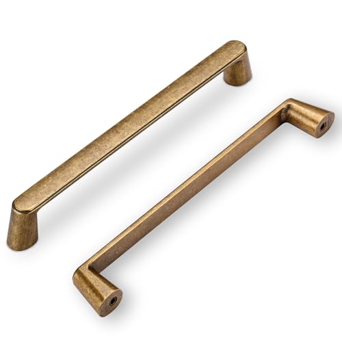 6 Stück Möbelgriffe vintage Antik Messing Schrankgriffe 160mm Lochabstand Türgriffe küche Schubladengriffe küchengriffe (Bronze) von SYZOW