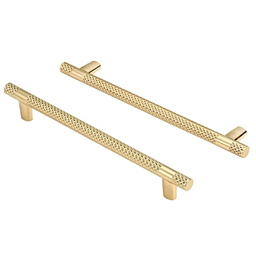 6 Stück Schrankgriffe Küchengriffe Gold 192mm lochabstand Gold Griffe für Küchenschränke Gold Möbelgriffe Edelstahl Griffe Küche Griffe Möbel Türgriffe Küche von SYZOW