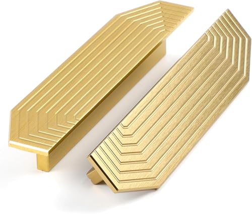 SYZOW 2 Stück Möbelgriffe Gebürstetes Messing 96mm Lochabstand Schubladen Griffe für Küchenschränke Gold Schubladengriffe Türgriffe für Küchenschränke SYZOW 2 Stück Möbelgriffe Gebürstetes Messing 96mm Lochabstand Schubladen Griffe für Küchenschränke Gold Schubladengriffe Türgriffe für Küchenschränke von SYZOW