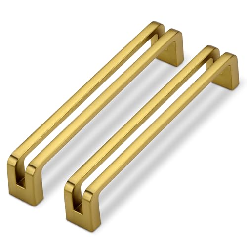 SYZOW 6 Stück Möbelgriffe golden Schrankgriffe Küchengriffe 160mm Lochabstand Schubladen Griffe golden Möbelgriff SYZOW 6 Stück Möbelgriffe golden Schrankgriffe Küchengriffe 160mm Lochabstand Schubladen Griffe golden Möbelgriff von SYZOW