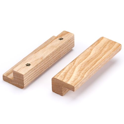 SYZOW 6 Stück Schrankgriff Wachsholz Holz Möbelgriff | Lochabstand 64mm SYZOW 6 Stück Schrankgriff Wachsholz Holz Möbelgriff | Lochabstand 64mm von SYZOW
