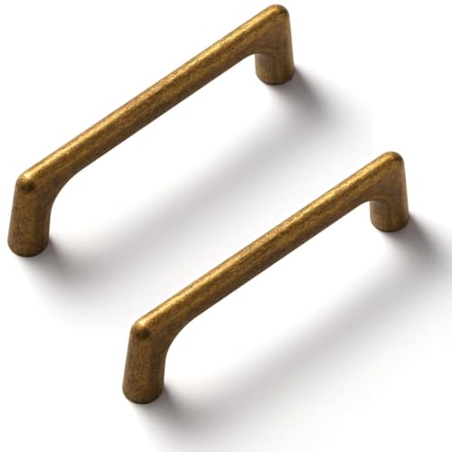 SYZOW 6 Stück Schrankgriffe Gebürsteter aus Bronze Möbelgriffe Küchengriffe antikes Bronze- Griffe Möbel Schrankgriffe aus Schubladengriffe 128mm von SYZOW