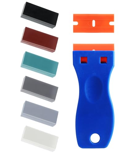 Kit Reparation Carrelage, Fliesen Reparaturset Grau, Rot, Blau Holz Laminat PVC Vinyl Möbel Parkett Wachs Reparaturset Floor Wax- Bodenwachs, 6 Farben Holzmöbel-Reparaturset Hartholzboden-Reparaturset von SZ-KARIDGE