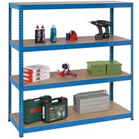 SZ Metall Schwerlast-Weitspannregal 28202-4 blau 150,0 x 80,0 x 200,0 cm von SZ Metall