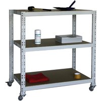 SZAGATO Rollregal, BxHxT: 100 x 98 x 60 cm, Stahl, 3 Böden - grau SZAGATO Rollregal, BxHxT: 100 x 98 x 60 cm, Stahl, 3 Böden - grau von SZAGATO