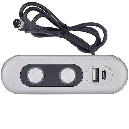 SZAWINLI Liegestuhlschalter, 2 Tasten, 5-poliger Hebestuhl oder Power-Liegestuhl, manuelle Steuerung mit USB-A- und C-Schnittstellen, Ersatzteile, Limoss Lazboy Pride Catnapper-Ständer SZAWINLI Liegestuhlschalter, 2 Tasten, 5-poliger Hebestuhl oder Power-Liegestuhl, manuelle Steuerung mit USB-A- und C-Schnittstellen, Ersatzteile, Limoss Lazboy Pride Catnapper-Ständer von SZAWINLI