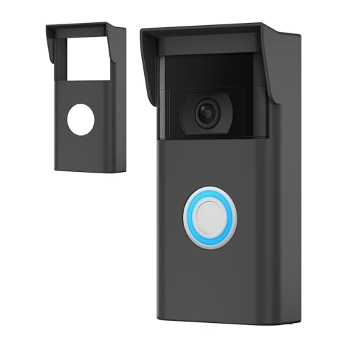 Silikon-Schutzhülle, kompatibel mit Ring-Türklingelabdeckung, UV- und Wetterschutz, Türklingel-Regenschutz für Ring Video Doorbell 2. Generation von SZBAMI