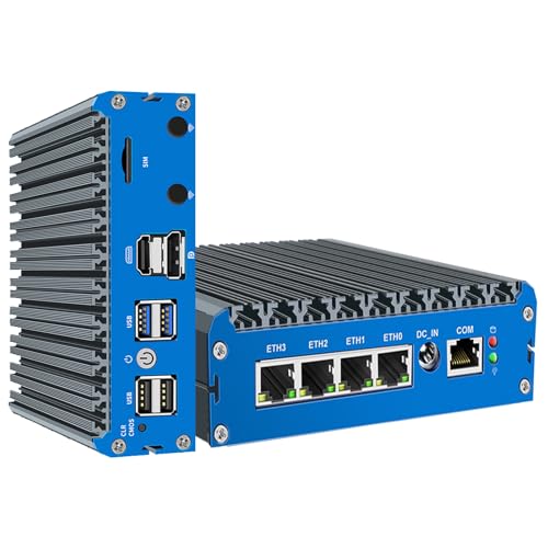 Firewall Soft Router N150 Lüfterloser Router, VPN-Server für Virtuelle Maschinen (4*Intel i226 2,5GHz, DDR5 8GB, 1TB NVMe SSD), geeignet für pfSense/OPNsense/OpenWrt/Proxmox/AESNI Firewall Soft Router N150 Lüfterloser Router, VPN-Server für Virtuelle Maschinen (4*Intel i226 2,5GHz, DDR5 8GB, 1TB NVMe SSD), geeignet für pfSense/OPNsense/OpenWrt/Proxmox/AESNI von SZBOX