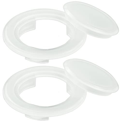 SZCXDKJ 2 Stück Tischschirm Loch Ring mit Kappe Schirmloch Ring Tisch für Sonnenschirm Kunststoff Lochring Tisch 42 mm Innendurchmesser Sonnenschirmloch Tischdecke für Outdoor Terrasse Schirm Stecker von SZCXDKJ