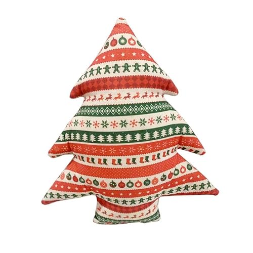 SZETOSY Weihnachtskissen, Weihnachtsbaum-Form, Kissen,Sofa Decoration Cushion for Chrismas von SZETOSY