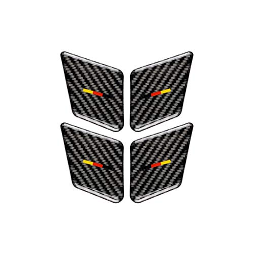 Kohlefaser Rahmen Abdeckung Trim Aufkleber Zubehör Dekoration Kompatibel mit Mercedes Benz C-Klasse W204 2007-2013 (Deutschlandflagge, Türgriff B 18) von SZFJMQP