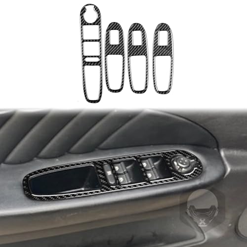 Kohlefaser-Rahmenabdeckung, Zierleiste, Zubehör, Dekoration, kompatibel mit Alfa Romeo 159 2005–2012 (klassisch, Innentürgriff, Armlehne, Fensterheber 10) von SZFJMQP