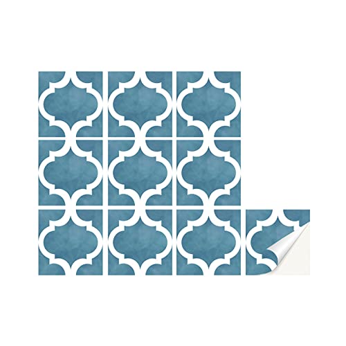 SZFRYEU 10er Set Mosaikfliesen Fliesenaufkleber Fliesenfolie - Stylische Sticker Aufkleber für Fliesen I Stickerfliesen - Mosaikfliesen für Küche, Bad, WC Bordüre DIY Fliesenfolie (A, One Size) von SZFRYEU