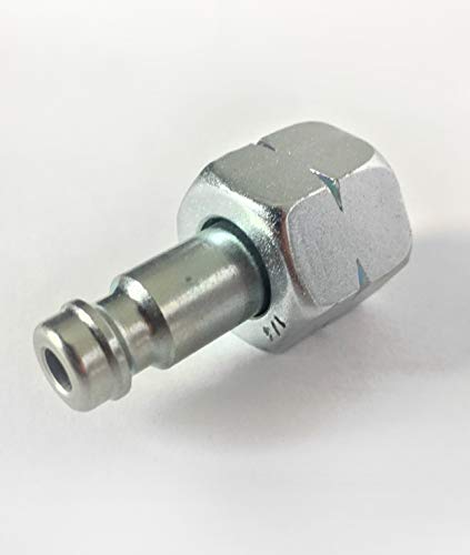 Gas Schnellkupplung Adapter an Gaskocher, Gasgrill oder Caravan STN Stecknippel auf ¼” Links I für Steckkupplung am Gasschlauch anschließen ohne Werkzeug von SZH