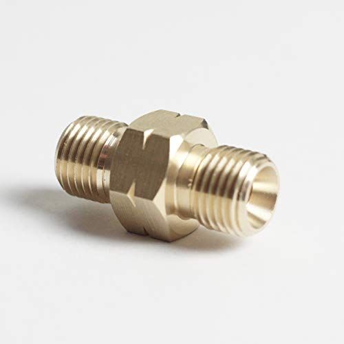 Verbinder für Gasschlauch Gas Verbindung 1/4" links Gasverbinder mit beidseitig Linksgewinde und Aussengewinde aus Messing um Gasschläuche zu verbinden Verbinder für Gasschlauch Gas Verbindung 1/4" links Gasverbinder mit beidseitig Linksgewinde und Aussengewinde aus Messing um Gasschläuche zu verbinden von SZH