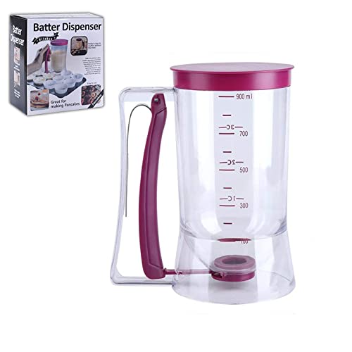 Teigspender Kuchenteigtrichter Messbecherspender Küchenwerkzeug Lebensmittelqualität PS + ABS + Silikonmaterial Teigspender Kuchenteigtrichter Messbecherspender Küchenwerkzeug Lebensmittelqualität PS + ABS + Silikonmaterial von SZHS
