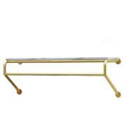 SZITW Kleiderständer für Bekleidungsgeschäfte, golden, an der Wand montierte Kleiderständer, Regale, Fensterregale, dekorativer Kleiderbügel an der Wand, Metall-Einzelhandelsstange/C/80 cm SZITW Kleiderständer für Bekleidungsgeschäfte, golden, an der Wand montierte Kleiderständer, Regale, Fensterregale, dekorativer Kleiderbügel an der Wand, Metall-Einzelhandelsstange/C/80 cm von SZITW
